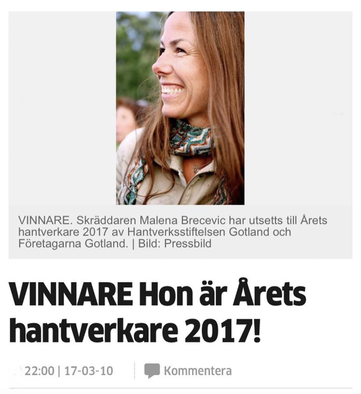 Årets Hantverkare 2017